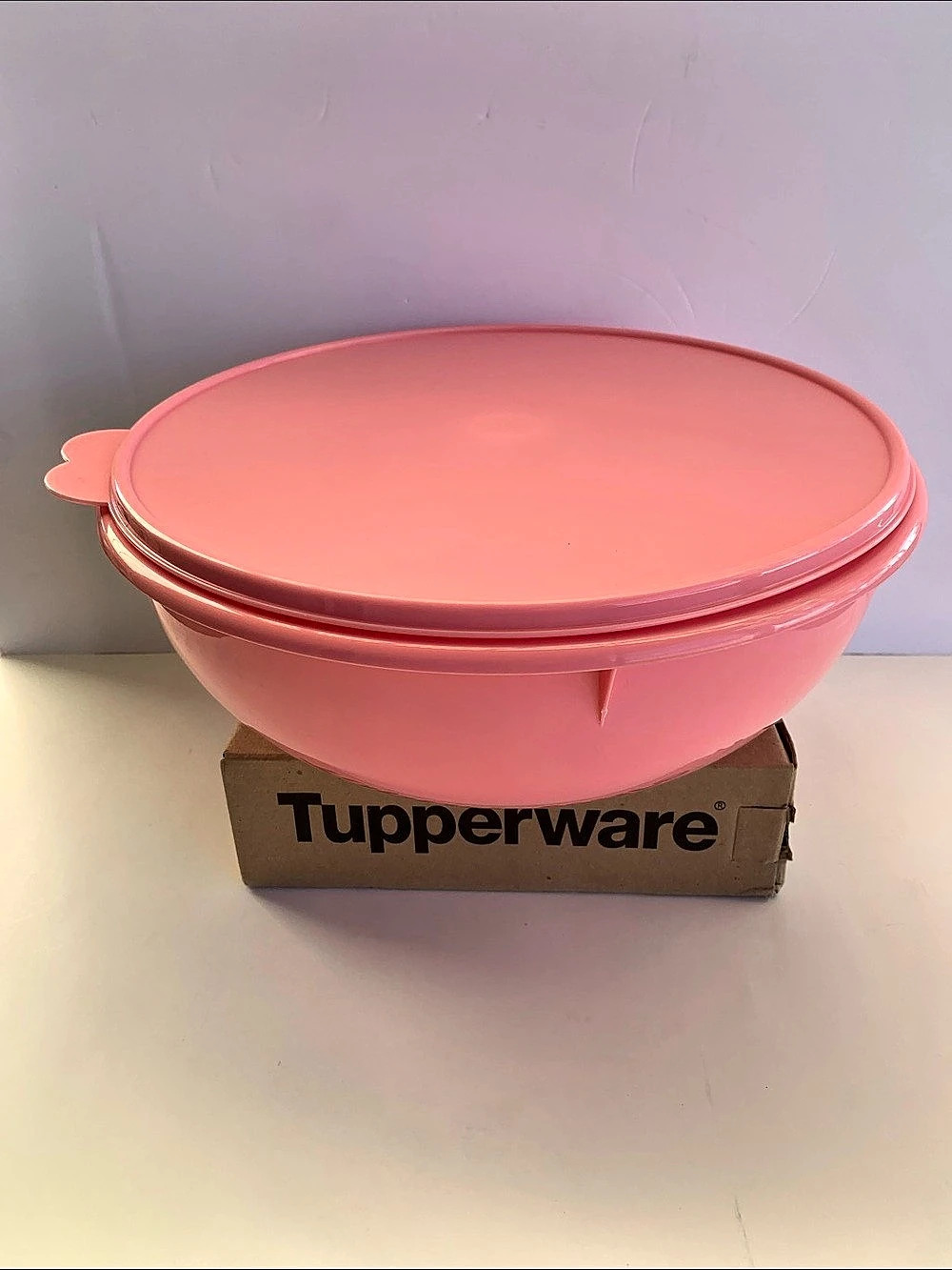 Tupperware Fix-N-Mix Bowl Pink Round Storage 6.5 L Bowl with Lid